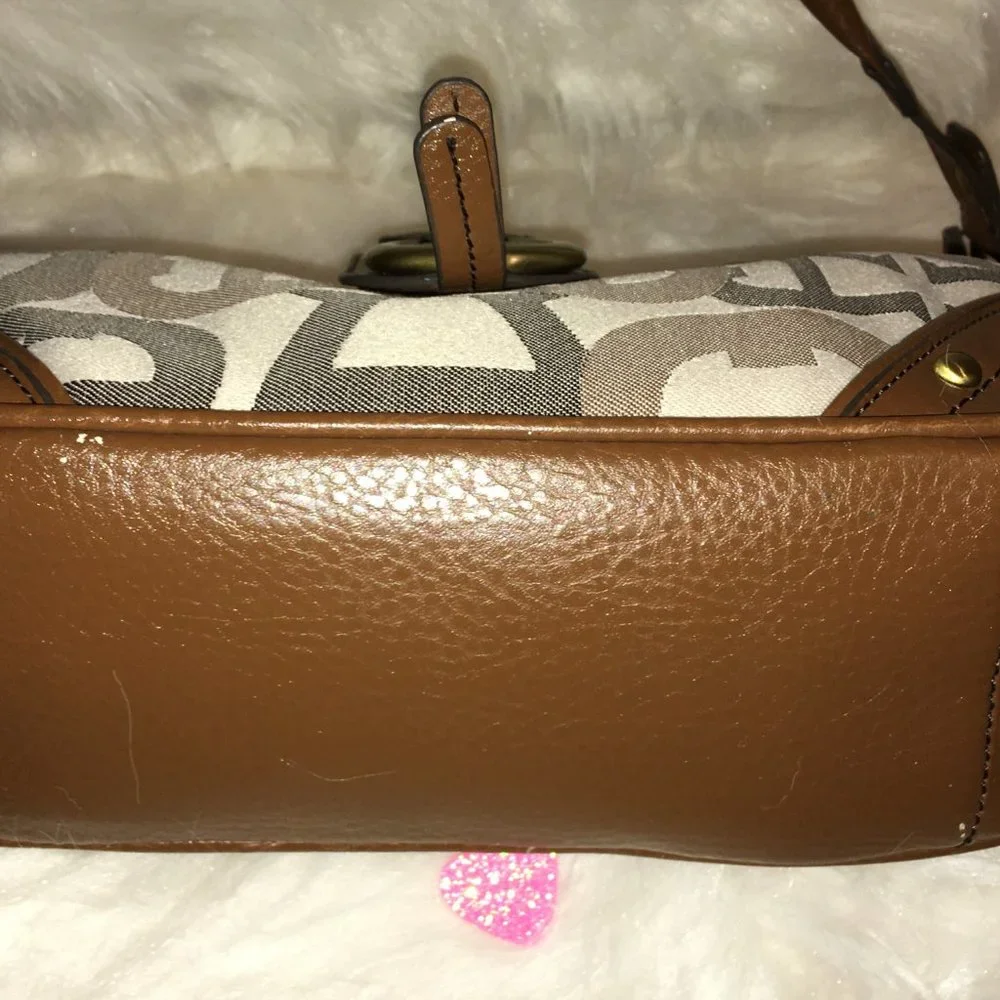 Vintage!!!! Etienne Aigner Monogram Shoulder Bag Y2K equestrian Leather